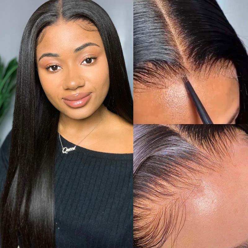  32 Inches Lace Frontal Wigs For Black Women 13X4 Straight  Frontal Wig 4X4 5X5 Closure Wig Long Bone Straight Human Hair Wig 5x5 Lace  Closure Wig 16inches : Beauty 